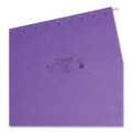 Colored Hanging File Folders With 1/5 Cut Tabs, Letter Size, 1/5-cut Tab, Purple, 25/box