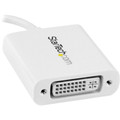 StarTech.com USB-C to DVI Adapter - White - 1 x 24-pin USB Type C - Male - 1 x 29-pin DVI-I Digital Video - Female - White - 1 Each