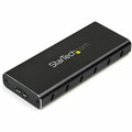 StarTech.com Drive Enclosure SATA/600, M.2 - USB 3.1 Micro-B Host Interface - UASP Support External - Black, Silver - TAA Compliant - 1 x SSD Supported - 1 x Total Bay - Aluminum