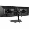 StarTech.com Dual-Monitor Stand - Horizontal - Black - Up to 24" Screen Support - 35.27 lb Load Capacity - 16.10" Height x 37.40" Width - Tabletop, Desktop - Aluminum, Steel, Plastic - Black