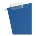 Colored Hanging File Folders With 1/5 Cut Tabs, Letter Size, 1/5-cut Tab, Navy, 25/box