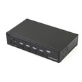 StarTech.com 4-Port DisplayPort KVM Switch - USB 3.0 - 4K - 4 Computer(s) - 1 Local User(s) - 3840 x 2160 - 11 x USB - 5 x DisplayPort - 1U - Rack-mountable, Desktop - TAA Compliant