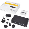 StarTech.com 4-Port HDMI KVM Switch - USB 3.0 - 1080p - 4 Computer(s) - 1 Local User(s) - 1920 x 1080 - 11 x USB - 5 x HDMI - 1U - Rack-mountable, Desktop - TAA Compliant