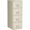 Phoenix World Class Vertical File - 4-Drawer - 19.9" Width x 25" Depth x 54" Height - 4 x Drawer(s) for File - Legal - Vertical - Fire Resistant, Explosion Resistant, Impact Resistant, Security Lock - Putty