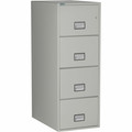 Phoenix World Class Vertical File - 4-Drawer - 19.9" Width x 31" Depth x 54" Height - 4 x Drawer(s) for File - Legal - Vertical - Fire Resistant, Explosion Resistant, Impact Resistant, Security Lock - Light Gray