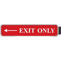 Xstamper Designer Double-sided Corridor Sign - 10" Holding Width x 2" Holding Height - Rectangular Shape - Double Sided - Rounded Corner - Plastic - Gray - 1 Each