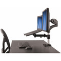 StarTech.com Mounting Arm for Monitor, Notebook, Docking Station, Keyboard, Mouse - Black - Height Adjustable - 1 Display(s) Supported - 15" to 27" Screen Support - 17.60 lb Load Capacity - 75 x 75, 100 x 100 - Aluminum - 1 Each