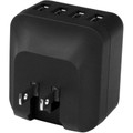 StarTech.com 4-Port USB Wall Charger - International Travel - 34W/6.8A - Black - 34 W - 120 V AC, 230 V AC Input - 5 V DC Output - 6.80 A - 1 Each