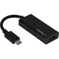 StarTech.com USB-C to HDMI Adapter - Thunderbolt 3 Compatible - Black - 4K 60Hz - 1 x 19-pin HDMI 2.0 Digital Audio/Video - Female - 1 x 24-pin USB Type C - Male - Black - 1 Each