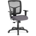 Lorell Ergomesh Managerial Mesh Mid-back Chair - Canyon Carbon Seat Color - Vinyl Seat Material - Black Back Color - Mesh Back Material - Mid Back - 5-star Base - 1 Each