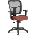 Lorell Ergomesh Managerial Mesh Mid-back Chair - Dillon Cordovan Seat Color - Vinyl Seat Material - Black Back Color - Mesh Back Material - Mid Back - 5-star Base - 1 Each