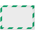 DURABLE Twin-color Border Self-adhesive Security Frame - Horizontal, Vertical - Self-adhesive, Flexible, Magnetic, Dual-sided - Green, White - 2 / Pack