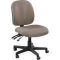 Lorell Mid-back Armless Task Chair - Fabric Seat Material - Fabric Back Material - Mid Back - 5-star Base - Brown, Stratus - 1 Each