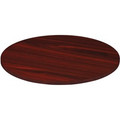Lorell Chateau Series Round Conference Tabletop - 48" Diameter - Reeded Edge - Finish: Mahogany Laminate - 1 Each