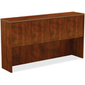 Lorell Chateau Series Hutch - x 1.5" Thickness Top, 37" Height x 72" Width x 15" Depth - Reeded Edge - Cherry Laminate Table Top - 1 Each