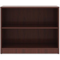 Lorell Laminate Bookcase - 2 Shelf(ves) - 29.50" Height x 36" Width x 12" Depth - Sturdy, Adjustable Feet, Adjustable Shelf - Thermofused Laminate (TFL) - Mahogany - Laminate - 1 Each