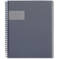 TOPS Idea Collective Professional Notebook - Twin Wirebound - College Ruled Front Ruling - 6" x 9 1/2" Sheet Size - Gray Cover - Soft Cover, Perforated - 1 Each