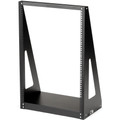 StarTech.com Heavy Duty 2-Post Rack - 16U - For Server, Patch Panel, LAN Switch, A/V Equipment - 16U Rack Height x 19" Rack Width - Floor Standing, Tabletop Open Frame - Black - Steel - 350 lb Maximum Weight Capacity - TAA Compliant