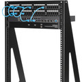 StarTech.com Heavy Duty 2-Post Rack - 16U - For Server, Patch Panel, LAN Switch, A/V Equipment - 16U Rack Height x 19" Rack Width - Floor Standing, Tabletop Open Frame - Black - Steel - 350 lb Maximum Weight Capacity - TAA Compliant