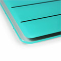 Floortex Cleartex Glacier Teal & Black Plan & Grid Glass Dry-Erase Board - 14" x 14" - 14" (1.2 ft) Width x 14" (1.2 ft) Height - Light Teal Tempered Glass Surface - Square - Magnetic - Magnetic, Smooth Writing, Ghost Resistant, Stain Resistant, E...
