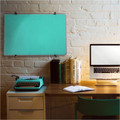 Floortex Viztex&reg; Glacier Teal Multi-Purpose Grid Glass Dry-Erase Board 24" x 36" - 24" (2 ft) Width x 36" (3 ft) Height - Teal Tempered Glass Surface - Rectangle - Magnetic - Magnetic, Smooth Writing, Ghost Resistant, Stain Resistant, Easy to ...