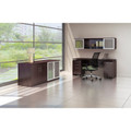 Safco Medina Mocha Laminate Office Unit - x 1" Thickness Work Surface, 29.5" Height x 72" Width x 20" Depth Return, x 0" Thickness Table Top, 26.4" Height x 17.9" Width x 1" Thickness Door - 4 Door(s) - 4 Shelve(s) - 4 Adjustable Shelf(ves) - Beve...