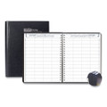 Executive Series Four-person Group Practice Daily Appointment Book, 11 X 8.5, Black Hard Cover, 12-month (jan To Dec): 2022