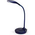Bostitch Gooseneck LED Desk Lamp - 4.50 W LED Bulb - USB Charging, Gooseneck, Touch Sensitive Control Panel, Adjustable Brightness, Dimmable, Flexible Neck, Flicker-free, Glare-free Light, Eco-friendly - 480 lm Lumens - Desk Mountable - Blue - for...