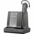 Poly Savi 8240 Office DECT 1920-1930 MHz USB-A Headset TAA - Mono - USB Type A, RJ-11 - Wired/Wireless - Bluetooth/DECT - 590 ft - 32 Ohm - 20 Hz to 20 kHz - On-ear, Over-the-head - Monaural - Supra-aural - Noise Cancelling Microphone - Black - TA...
