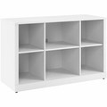 Bush Business Furniture Hampton Heights 48W Bookshelf - 30" Height x 47" Width - Material: Plastic, Metal, Engineered Wood, Laminate - Finish: Thermofused Laminate (TFL), White - Durable, Scratch Resistant, Stain Resistant, Wall Mountable, Adjusta...