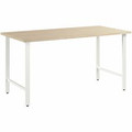 Bush Business Furniture Hustle 60W x 30D Computer Desk with Metal Legs - x 60" Width x 30" Depth - Material: Metal, Plastic, Thermofused Laminate (TFL), Engineered Wood - Finish: Natural Elm, Thermofused Laminate (TFL) - Durable, Scratch Resistant...