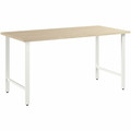 Bush Business Furniture Hustle 60W x 30D Computer Desk with Metal Legs - x 60" Width x 30" Depth - Material: Metal, Plastic, Thermofused Laminate (TFL), Engineered Wood - Finish: Natural Elm, Thermofused Laminate (TFL) - Durable, Scratch Resistant...