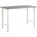 Bush Business Furniture Hustle 48W x 24D Computer Desk with Metal Legs - x 48" Width x 24" Depth - Material: Metal, Plastic, Thermofused Laminate (TFL), Engineered Wood - Finish: Thermofused Laminate (TFL), Platinum Gray - Durable, Scratch Resista...