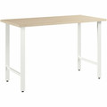 Bush Business Furniture Hustle 48W x 24D Computer Desk with Metal Legs - x 48" Width x 24" Depth - Material: Metal, Plastic, Thermofused Laminate (TFL), Engineered Wood - Finish: Natural Elm, Thermofused Laminate (TFL) - Durable, Scratch Resistant...