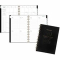 At-A-Glance Signature Lite Weekly Monthly Planner - Small - Monthly, Weekly - 12 Month - January 2026 to December 2026 - 1 Week, 1 Month Double Page Layout - 5 1/2" x 8 1/2" Sheet Size - White Sheet - Wire Bound - Black - Poly - Black Cover - Date...