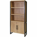 Martin Mason Monarca Laminate Unit - 78" Height x 36" Width x 12" Depth - 2 Door(s) - 4 Shelve(s) - 3 Adjustable Shelf(ves) - Material: Thermofused Laminate (TFL) - Finish: Wood, Monarca Natural - Durable, Long Lasting, Adjustable Shelf - For Offi...
