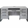 Martin Mason Concrete Laminate Unit - 31" Height x 66" Width x 21" Depth - 7 x Utility, Storage, File Drawer(s) - Material: Thermofused Laminate (TFL) - Finish: Concrete, Stone - Center Drawer, Storage Drawer, Heavy Duty, Ball Bearing Slide, Durab...