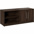 Bush Business Furniture Vista Office Furniture Collection - 25" Height x 59" Width x 20" Depth, x 1" Thickness Surface - 2 Door(s) - 4 Shelve(s) - 2 Adjustable Shelf(ves) - Material: Engineered Wood, Laminate, Paper, Metal, Plastic, Thermofused La...