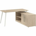 Bush Business Furniture Vista Office Furniture Collection - 30" Height x 60" Width x 59" Depth, x 1" Thickness Surface, x 60" Width Return - 2 Door(s) - 4 Shelve(s) - 2 Adjustable Shelf(ves) - Material: Steel, Engineered Wood, Melamine, Plastic, M...