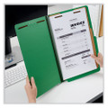 Bright Colored Pressboard Classification Folders, 2 Dividers, Legal Size, Emerald Green, 10/box