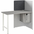 Bush Business Furniture Hustle Collection - x 1" Thickness, 48" Height x 47" Width x 24" Depth - 1 Adjustable Shelf(ves) - Material: Metal, Plastic, Thermofused Laminate (TFL), Melamine, Laminate, Paper, Engineered Wood - Finish: White, Platinum G...