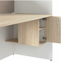 Bush Business Furniture Hustle Collection - x 1" Thickness, 48" Height x 59" Width x 30" Depth - 1 Adjustable Shelf(ves) - Material: Metal, Plastic, Thermofused Laminate (TFL), Melamine, Laminate, Engineered Wood - Finish: White, Natural Elm, Ligh...