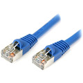 StarTech.com 50 ft Blue Shielded Snagless Cat5e Patch Cable - 50 ft Category 5e Network Cable for Network Device, Network Adapter, Hub, Switch, Router, Modem, ATM - First End: 1 x RJ-45 - Male - Second End: 1 x RJ-45 - Male - Patch Cable - Shieldi...