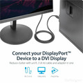 StarTech.com DisplayPort to DVI Video Converter Cable - 10 ft DisplayPort/DVI-D Video Cable Adapter for Video Device, Monitor, HDTV, Workstation, Desktop Computer, Notebook, Docking Station - First End: 1 x 20-pin DisplayPort 1.2 Digital Audio/Vid...
