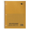 Roaring Spring 5x5 Graph Ruled Spiral Lab Notebook - 80 Sheets - 160 Pages - Printed - Spiral Bound - Both Side Ruling Surface - 3 Hole(s) - 15 lb Basis Weight - 56 g/m&#178; Grammage - 11" x 8 1/2" Sheet Size - 0.30" Height x 8.5" Width x 11" Len...
