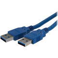 StarTech.com 6 ft SuperSpeed USB 3.0 Cable A to A - M/M - 6 ft USB Data Transfer Cable for Hub, PC, Server - First End: 1 x 9-pin USB 3.0 Type A - Male - Second End: 1 x 9-pin USB 3.0 Type A - Male - 5 Gbit/s - Extension Cable - Shielding - 28 AWG...