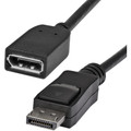 StarTech.com DisplayPort Video Extension Cable - M/F - 6 ft - 6 ft DisplayPort Video Cable for Audio/Video Device - First End: 1 x 20-pin DisplayPort 1.2 Digital Audio/Video - Male - Second End: 1 x 20-pin DisplayPort 1.2 Digital Audio/Video - Fem...
