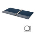 Business Source Basic Round-ring Binder - 1" Binder Capacity - Letter - 8 1/2" x 11" Sheet Size - 225 Sheet Capacity - 3 Ring(s) - Fastener(s): Round Ring - Pocket(s): Inside Front & Back - Chipboard, Polypropylene - Dark Blue - 12.80 oz - Exposed...