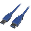 StarTech.com 6 ft SuperSpeed USB 3.0 Extension Cable A to A M/F - 6 ft USB Data Transfer Cable - First End: 1 x 9-pin USB 3.0 Type A - Male - Second End: 1 x 9-pin USB 3.0 Type A - Female - 5 Gbit/s - Extension Cable - Shielding - Nickel Plated Co...