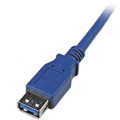 StarTech.com 6 ft SuperSpeed USB 3.0 Extension Cable A to A M/F - 6 ft USB Data Transfer Cable - First End: 1 x 9-pin USB 3.0 Type A - Male - Second End: 1 x 9-pin USB 3.0 Type A - Female - 5 Gbit/s - Extension Cable - Shielding - Nickel Plated Co...